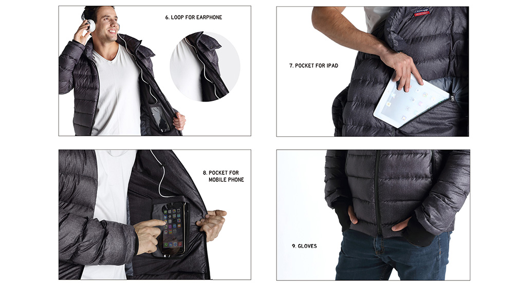 16 in 1 down jacket